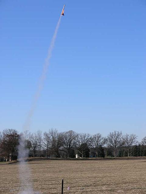 One of my SkyDart launches on a C6-3