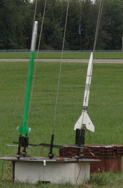 George Pike's model and Mike Bear's  Upscale Beta upper stage