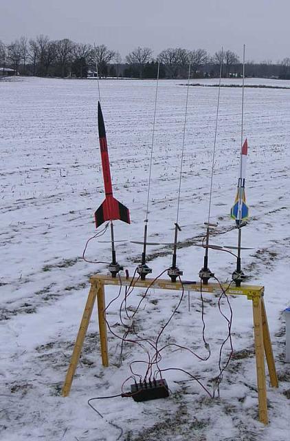 My Super Screamer and another of Kathy's paper rockets