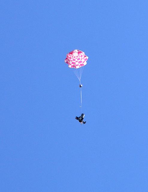 Nice straight boost and soft landing on a big Centuri chute