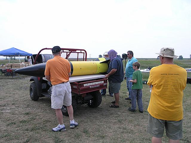 Rolling the V-2 out to the far pad