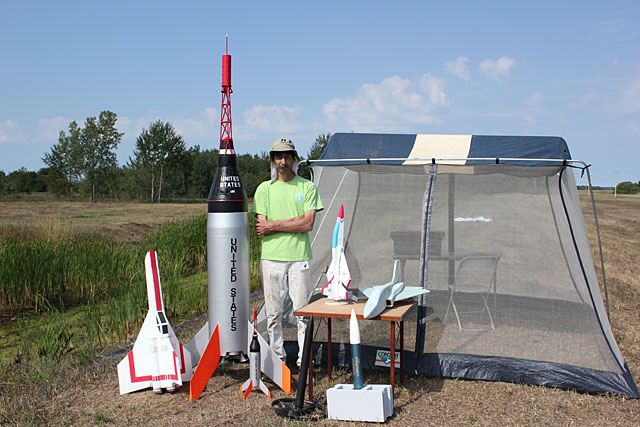 Gerry and several of his cool rockets