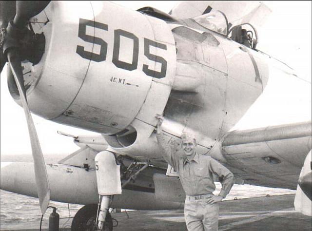 Chuck Muhl aboard Midway 1960