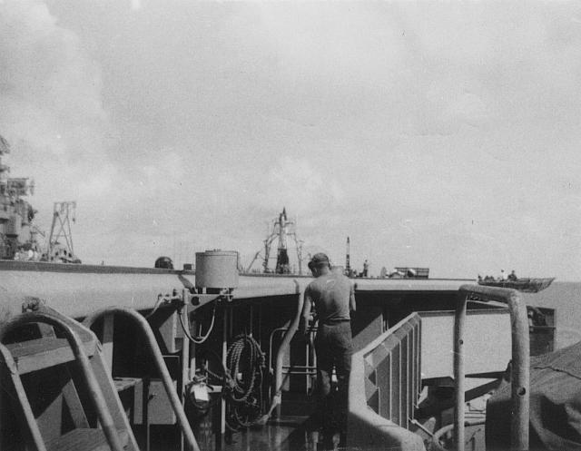 Project Sandy V-2 on the fantail