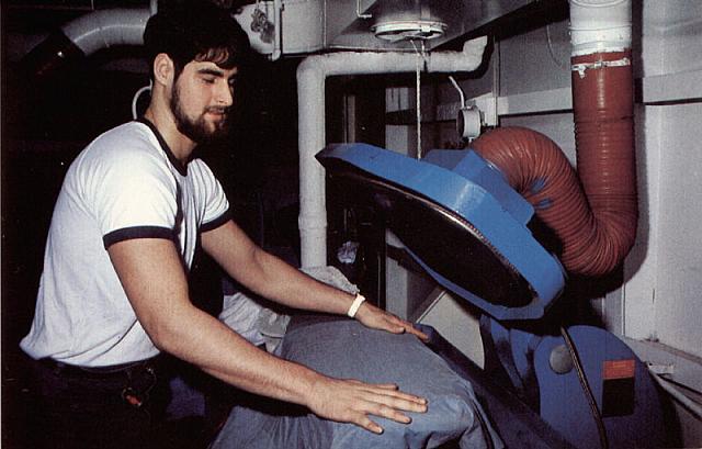 Ship's laundry postcard