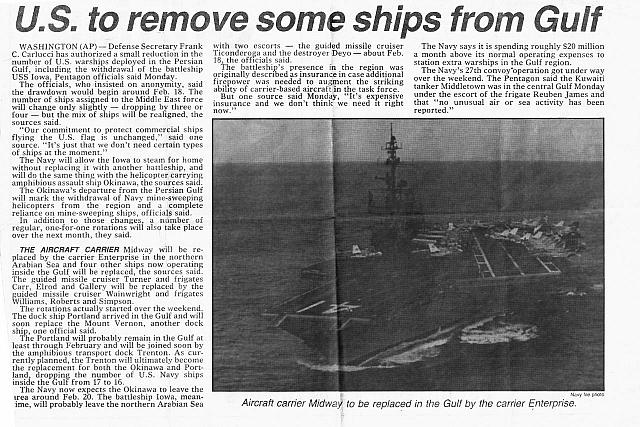 Midway article from tanker escort era courtesy of John Mechelke