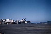 Taken from the flight deck of the MIDWAY in August, 1961 while the carrier was anchored at Sasebo, Japan during our '61 WestPac