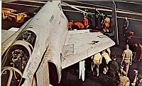 VF-21 F-4B returns with battle damage - from 1965 Cruisebook - Courtesy of Bill Bernhardt