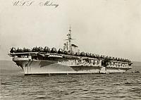 CVB-41 USS Midway 2-26-48 - Bay De Hyeres France