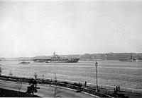 Amature photo of the USS Midway at NYC- 1945 Navy Day