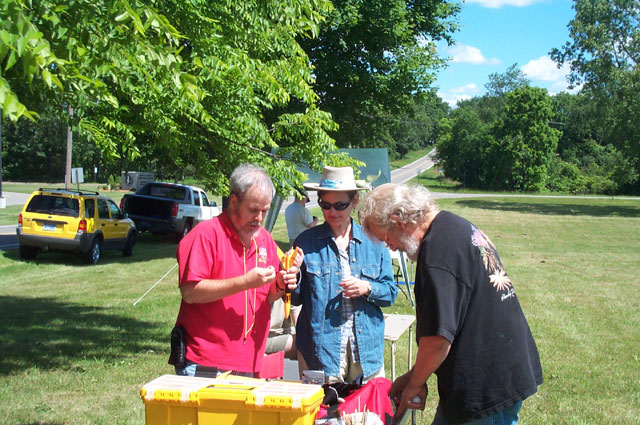 Andy and Suzanne prep their secret weapon.... the Alpha III