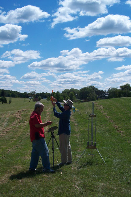 Andy and Suzanne prep their secret weapon.... the Alpha III