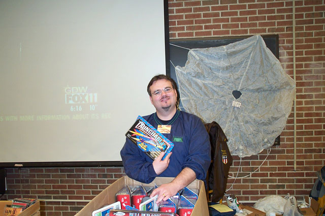 Shawn at the Commonwealth booth