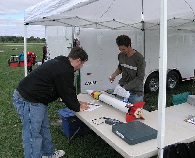 Dan signs in for his L1 cert flight