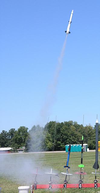 Estes Vanguard Eagle launch