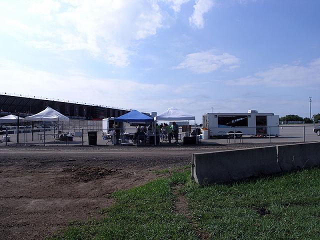 We set up on the parking lot this time. It actually worked out really well.