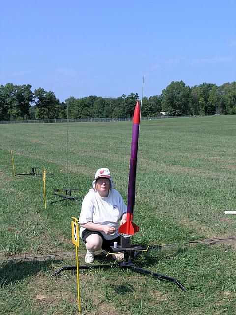 Kathy Miller and her Viper almost ready to go
