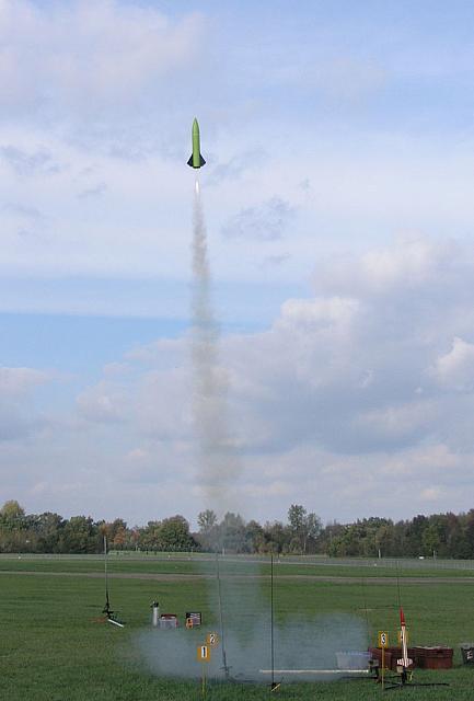 Mini Mag just before the nose cone drag sepe'd