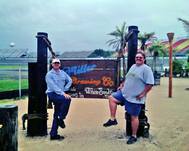 While retrieving a Crayon-roc from the track infield we discovered our next BBQ venue