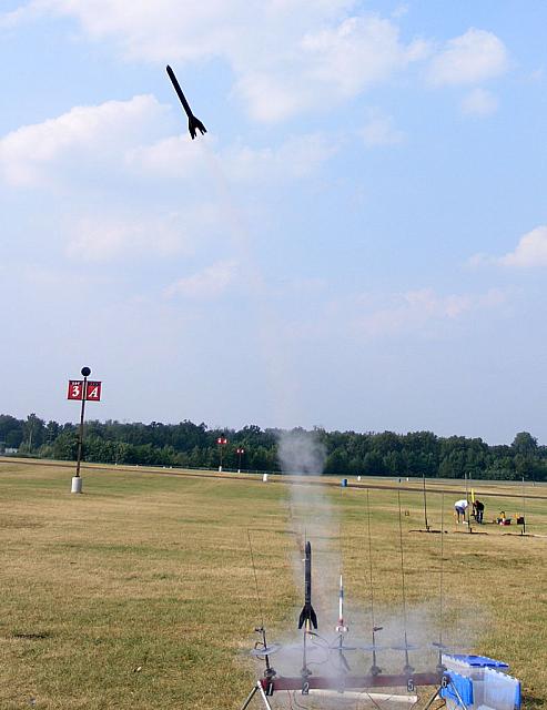 Big Bertha drag race. Second one's motor just lit
