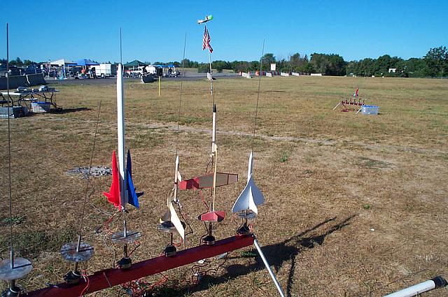 My gliders. L-R Space Twins 2K, Nighthawk, Competition BG, and Sky Dart