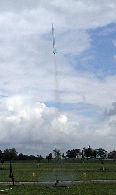 Gerry's all blue foam rocket on a G12