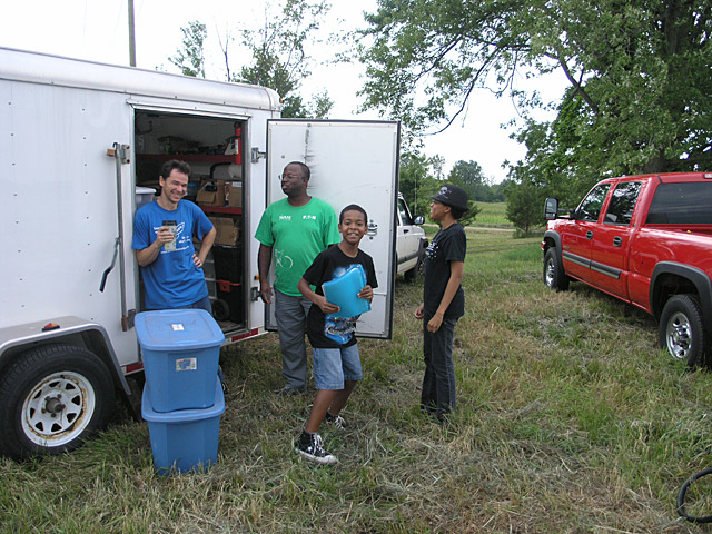 Scott, Eldred and the kids yucking it up