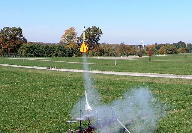 Lunar Patrol lift-off. 