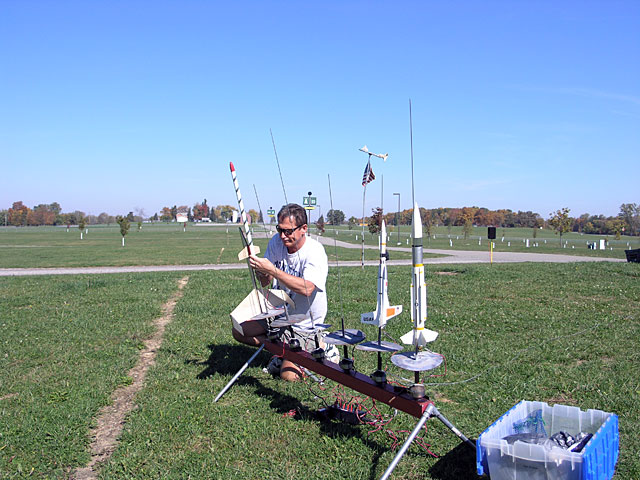 Mark Chrumka futz's with his Deltie Thunder