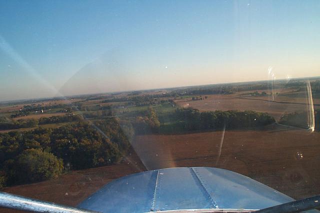 Approach to Carl's. It's somewhere in those woods. ;)