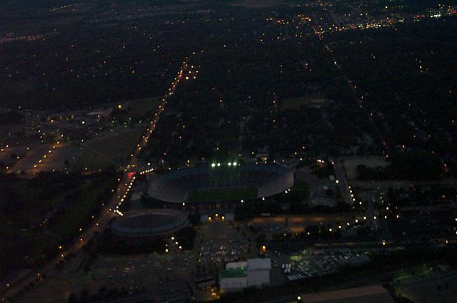Michigan Stadium and Chrysler Arena