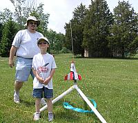 Shawn & Conner with Shawn's Maxi X-24