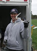 Mark Palmer's fin can after meeting the Black Rock playa