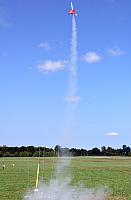 Estes ARV Condor dual BG. Flew kinda squirrelly, but glided well. Looks like one of the gliders shifted during boost.