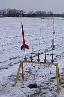 My Super Screamer and another of Kathy's paper rockets