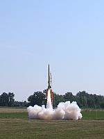 Bill Bertoldi rocket on a L850 from the JMRC launch tower