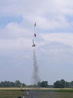 This rocket had two magnetic apogee detectors that may have caused this premature deployment