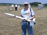 Bob with his Qmodeling Nike X. I watched the launch from the parking lot and it was sweet!