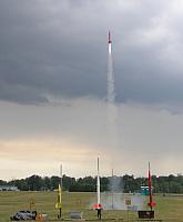 Eldred's crayon - blurry, but we were losing light