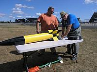 Rob and Bob Dickinson prep Bob's V-2