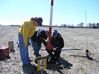 Dale, Scott, and Tony testing a switch for the club project