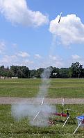 One of Eldred's rockets