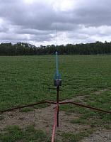 One last look. The launch photo was obstructed by the camera strap blowing in the wind. She flew straight and was found.