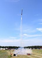 Chris Palmer's bird on an Aerotech K1100 Blue Thunder