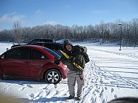 Art trudges through the frozen tundra