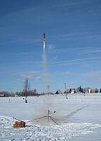 One of Carl's flights. Unfortunately it's part of the rocket display in the trees. 